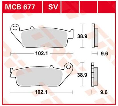 Plaquettes de Frein Frittées Série SV