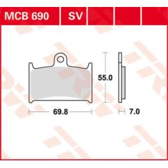 Plaquettes de Frein Frittées Série SV