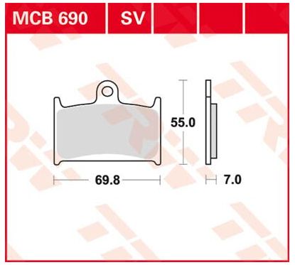 Plaquettes de Frein Frittées Série SV
