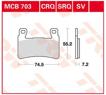 Plaquettes de Frein Frittées Série SV