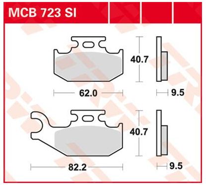 Plaquettes de Frein Off-Road Frittées Série SI