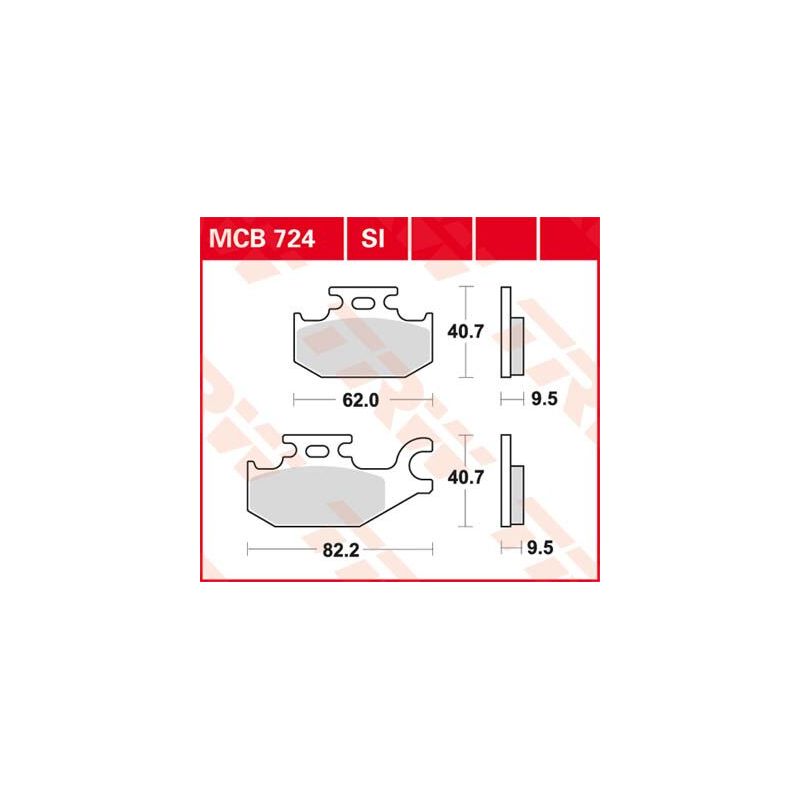 Plaquettes de Frein Off-Road Frittées Série SI