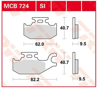 Plaquettes de Frein Off-Road Frittées Série SI