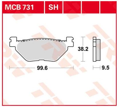 Plaquettes de Frein Arrière Frittées Série SH
