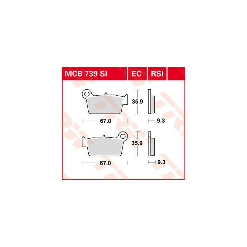 Plaquettes de Frein Off-Road Frittées Série SI