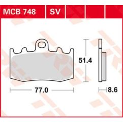 Plaquettes de Frein Frittées Série SV