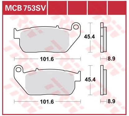 Plaquettes de Frein Frittées Série SV