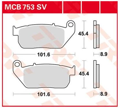 Plaquettes de Frein Frittées Série SV