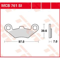 Plaquettes de Frein Off-Road Frittées Série SI