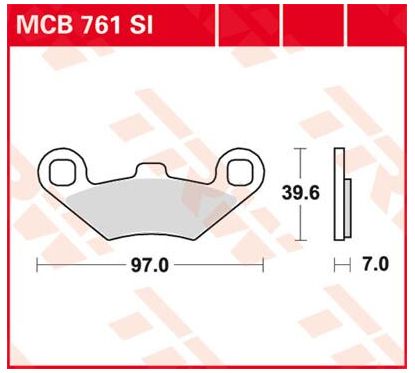 Plaquettes de Frein Off-Road Frittées Série SI