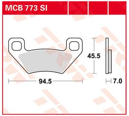 Plaquettes de Frein Off-Road Frittées Série SI