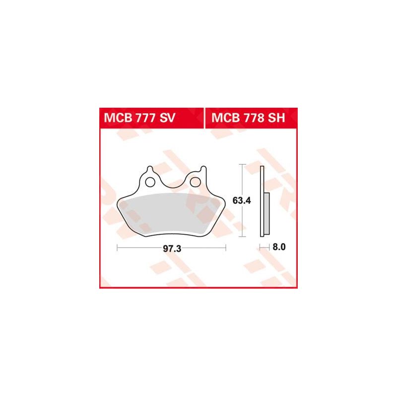 Plaquettes de Frein Frittées Série SV