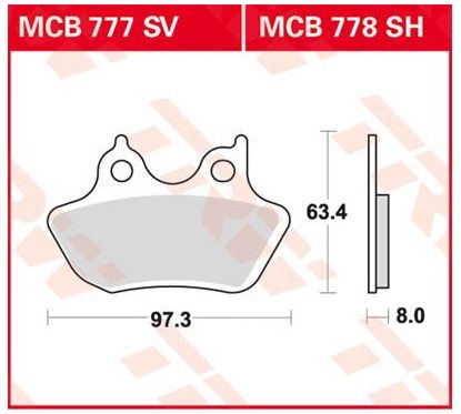 Plaquettes de Frein Frittées Série SV