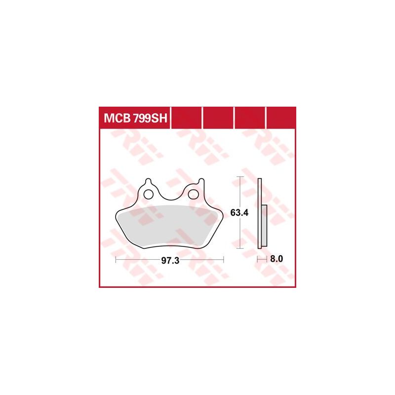 Plaquettes de Frein Arrière Frittées Série SH