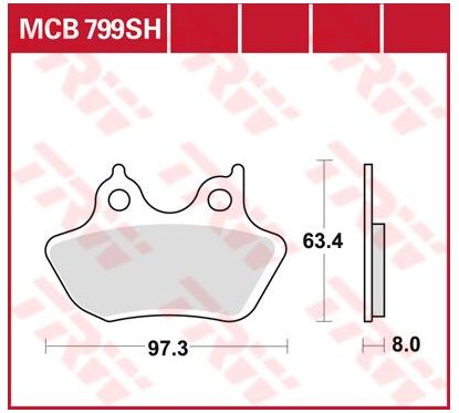 Plaquettes de Frein Arrière Frittées Série SH