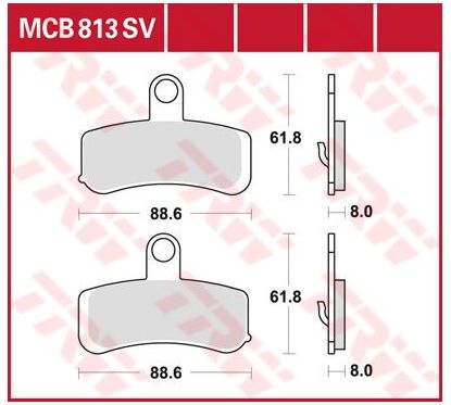 Plaquettes de Frein Frittées Série SV