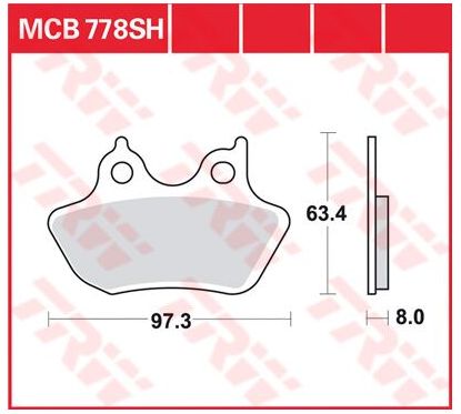 Plaquettes de Frein Arrière Frittées Série SH