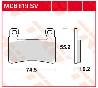 Plaquettes de Frein Frittées Série SV