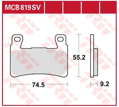 Plaquettes de Frein Frittées Série SV