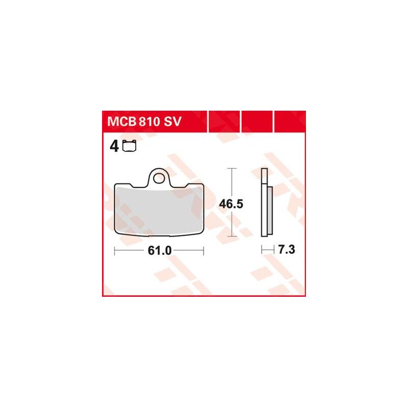 Plaquettes de Frein Frittées Série SV