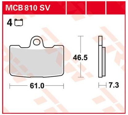 Plaquettes de Frein Frittées Série SV