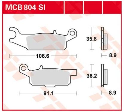 Plaquettes de Frein Off-Road Frittées Série SI