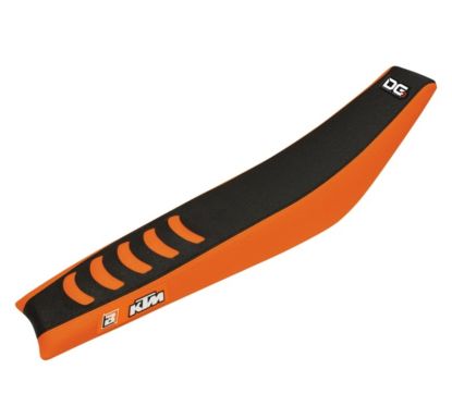 Housse de selle BLACKBIRD Double Grip 3 orange/noir KTM SX85