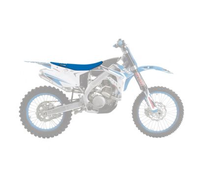 Housse de selle BLACKBIRD Double Grip 3 bleu/blanc TM