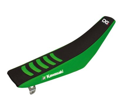 Housse de selle BLACKBIRD Double Grip 3 noir/vert Kawasaki KX85