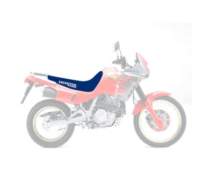 Housse de selle BLACKBIRD Traditional bleue Honda