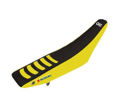 Housse de selle BLACKBIRD Double Grip 3 jaune/noir Suzuki RM85