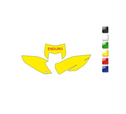 Fonds de plaque BLACKBIRD Husqvarna TE-FE 125&+