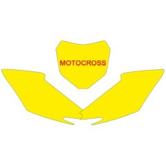 Fonds de plaque BLACKBIRD blanc Honda CRF250R/450R