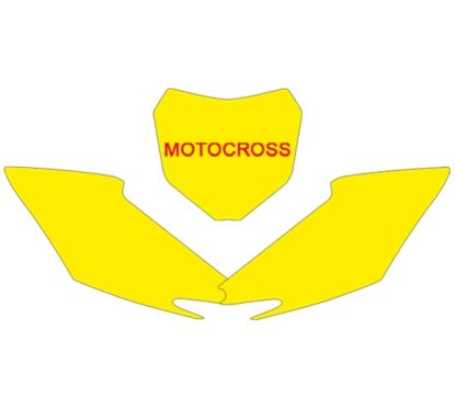 Fonds de plaque BLACKBIRD blanc Honda CRF250R/450R