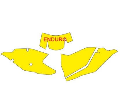 Fonds de plaque BLACKBIRD KTM EXC/EXC-F