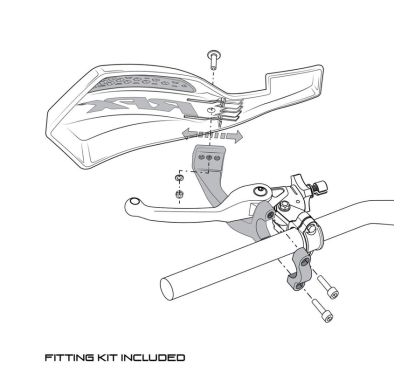 Protège-mains RFX série 1 (/) avec kit de montage