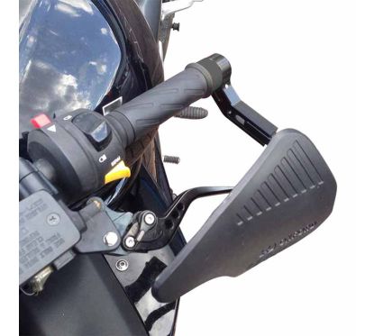 Protège-mains OXFORD avec protège-levier aluminium - noir