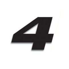 Numéro de course 4 BLACKBIRD 20x25cm