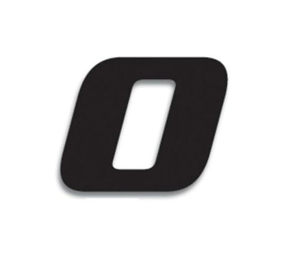 Numéro de course 0 BLACKBIRD 20x25cm