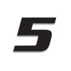 Numéro de course 5 BLACKBIRD 20x25cm