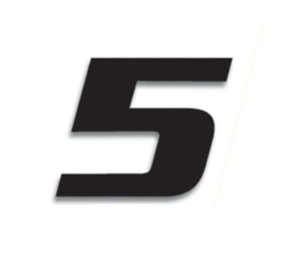 Numéro de course 5 BLACKBIRD 20x25cm