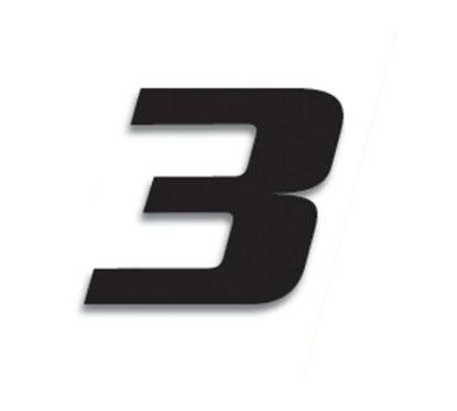 Numéro de course 3 BLACKBIRD 20x25cm