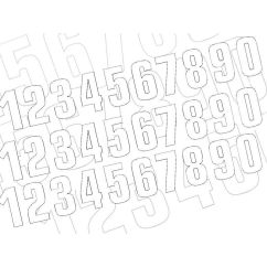 Numéro de course 3 BLACKBIRD 16x7,5cm