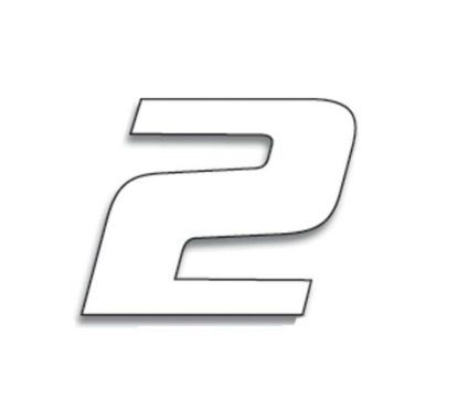 Numéro de course 2 BLACKBIRD 20x25cm