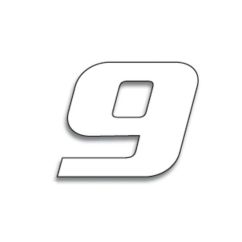 Numéro de course 9 BLACKBIRD 20x25cm