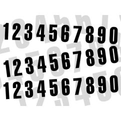 Numéro de course 0 BLACKBIRD 16x7,5cm