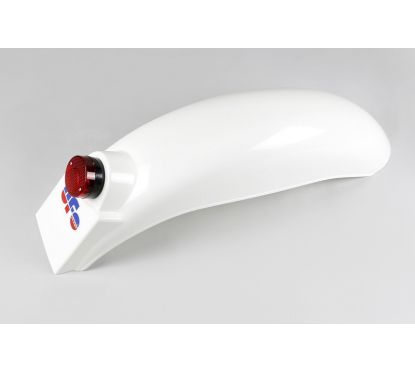Garde-boue arrière + feu UFO blanc KTM/Beta