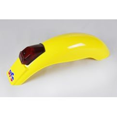 Garde-boue arrière + feu UFO Enduro jaune