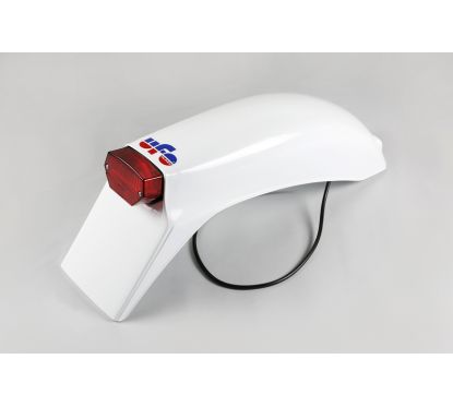 Garde-boue arrière + feu UFO Fantic blanc