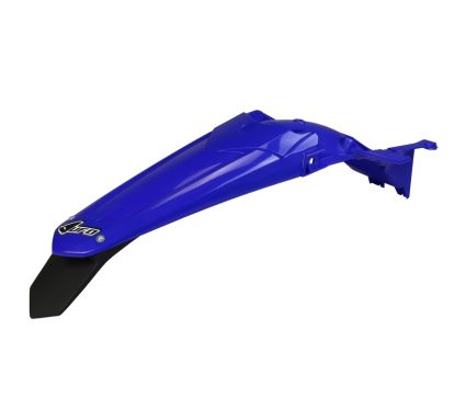 Garde-boue arrière + support de plaque avec feu UFO bleu Yamaha WR450F